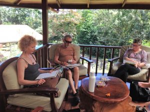 Writing workshop at the Writing retreat