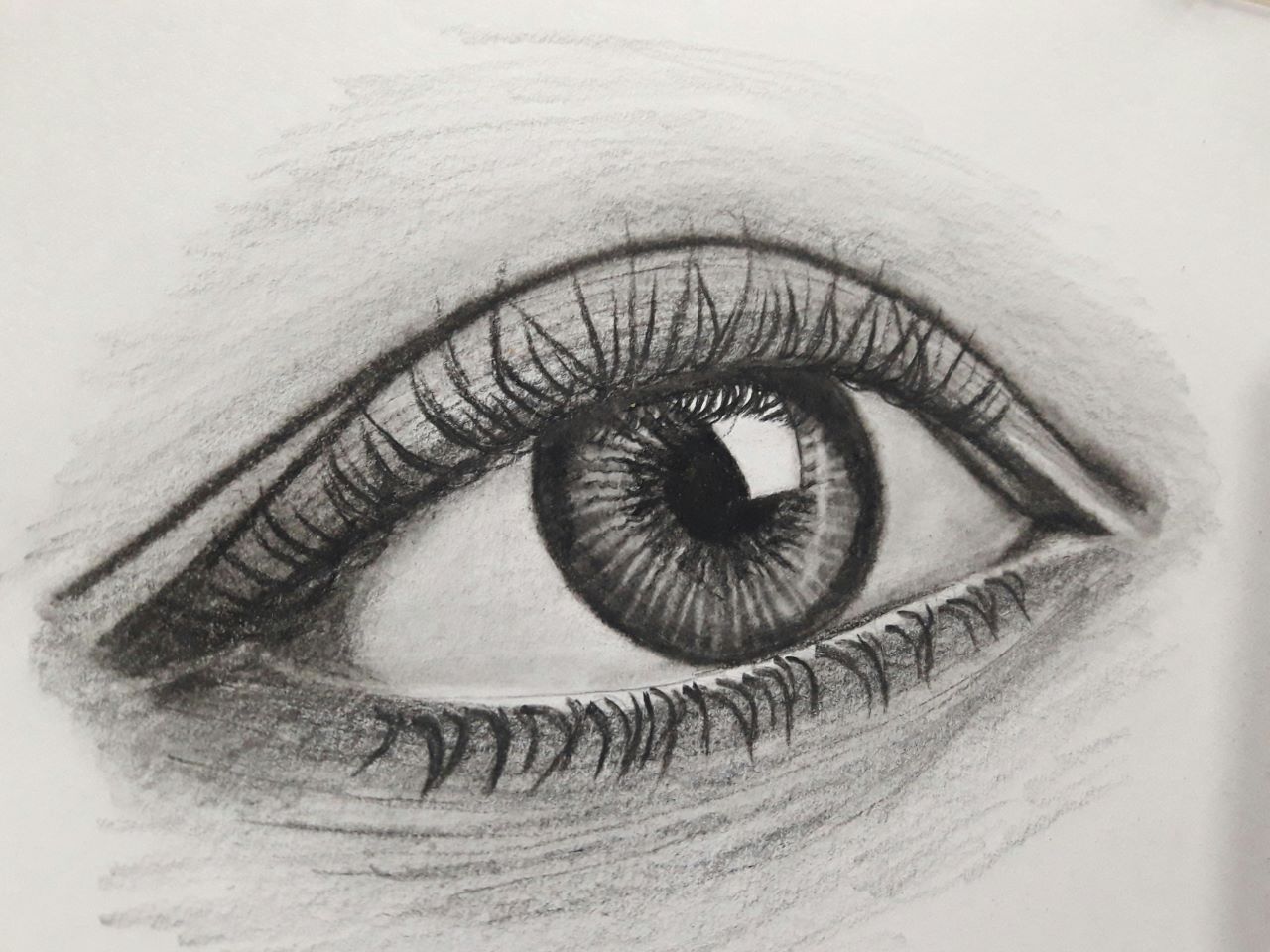 Art Camp - drawing of an eye
