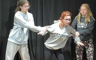 Acting Class for Teens working on a play